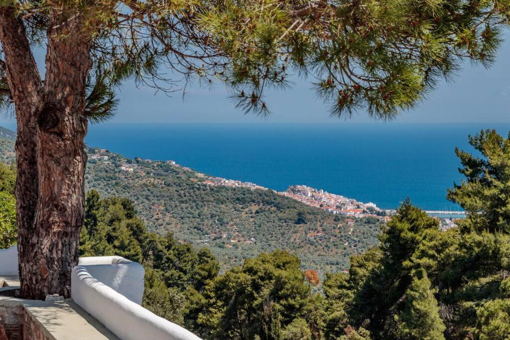 Villa Koukounaria Skopelos Town Bagian luar foto