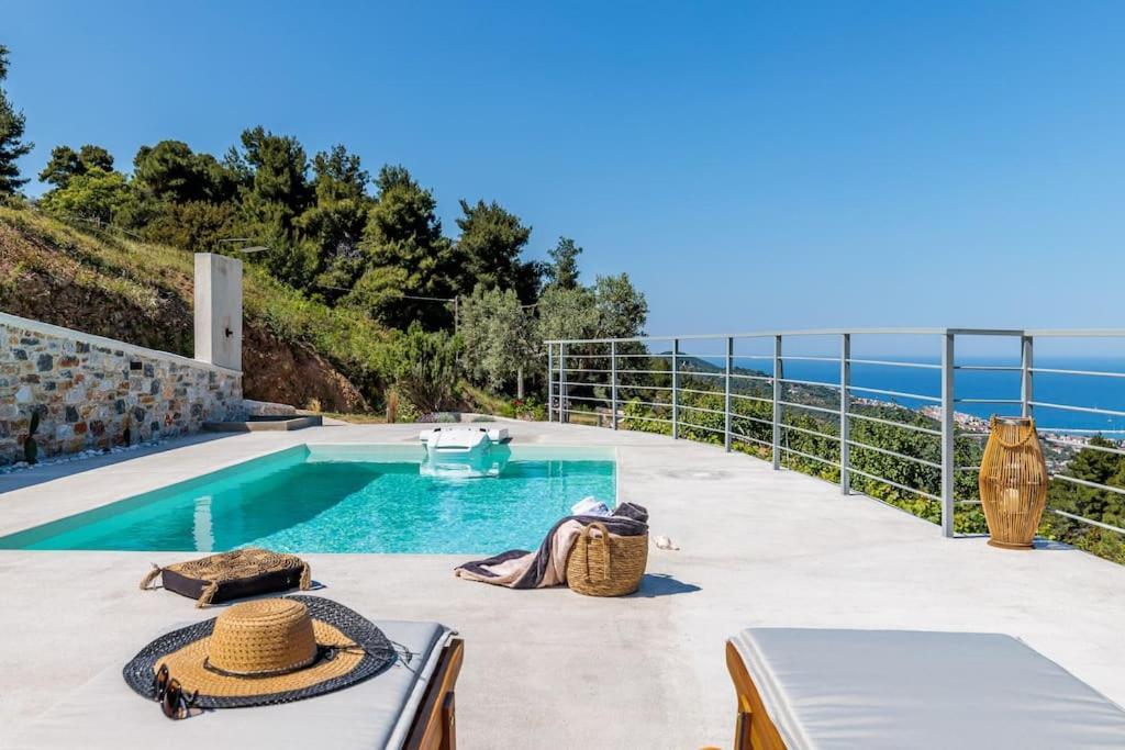 Villa Koukounaria Skopelos Town Bagian luar foto